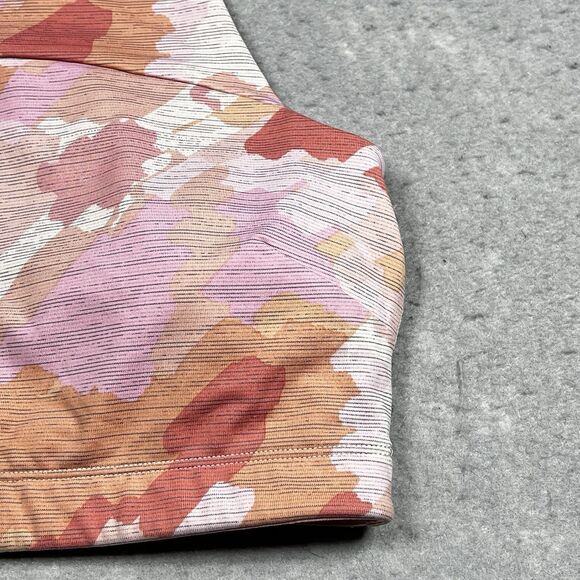 Outdoor Voices Crop Athletic Tank Top Sports Bra Sz Small Printed Camo Pink - Picture 4 of 11